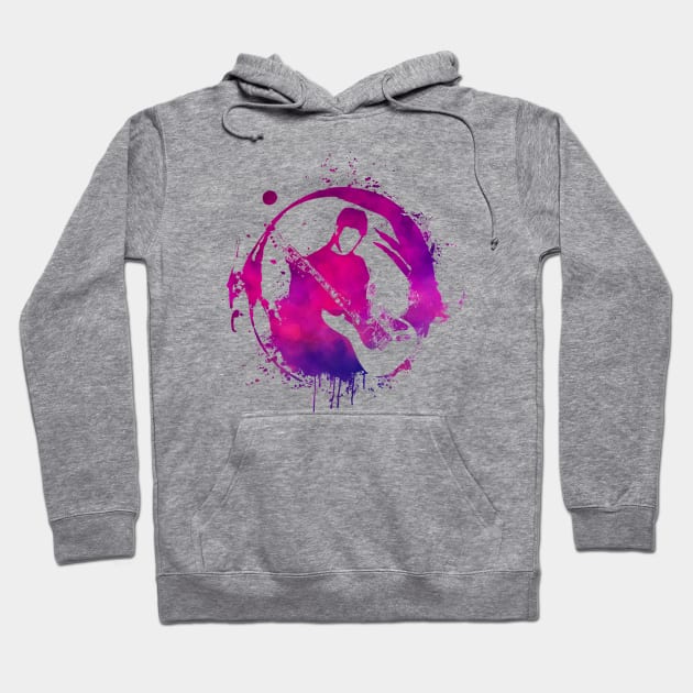 Purple guitarist #purple Hoodie by JBJart